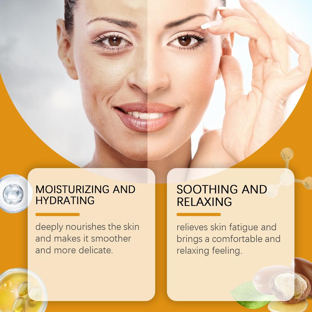 Масло для лица увлажняет, смягчает и нежно питает кожу лица Увлажняющая и осветляющая сыворотка для ухода за кожей 60 мл