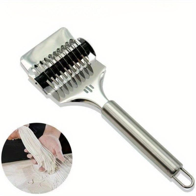 1 Pcs Kitchen Pasta Machine Lattice Roller Dough Cutting Tool Stainless Steel