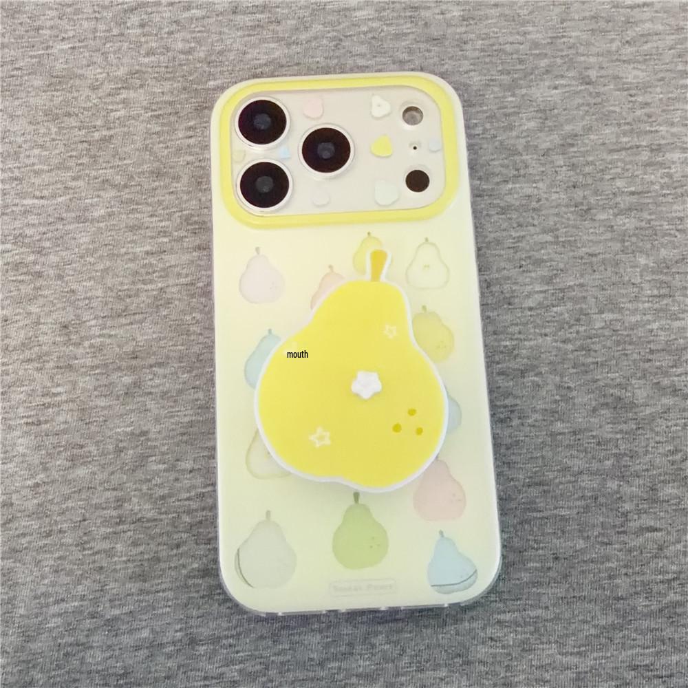 Матовый прозрачный чехол для iPhone 17 Pro Max с подставкой, совместим с моделями 16/15/14.