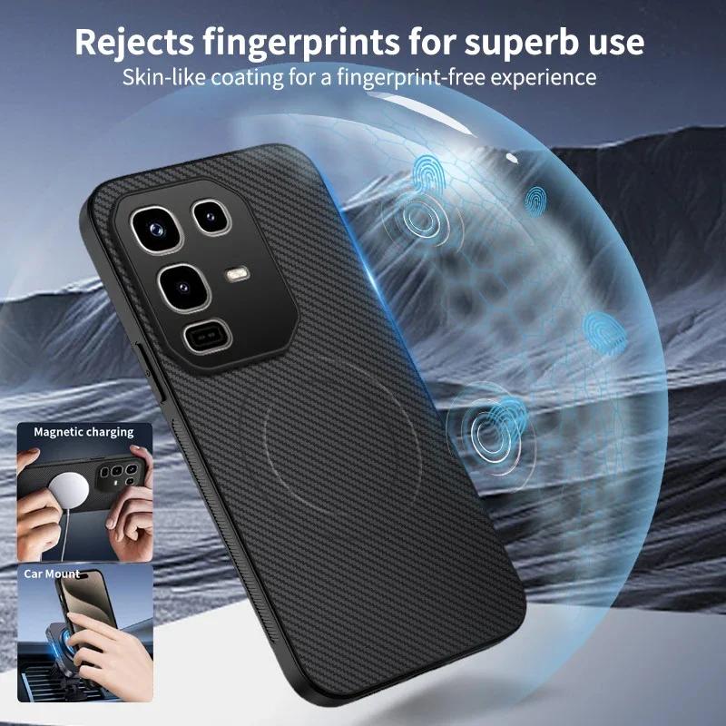 Силиконовый чехол для телефона с узором из углеродного волокна для Infinix 50S Note 50 Pro Plus 50X 5G 4G, мягкий чехол с магнитной беспроводной зарядкой