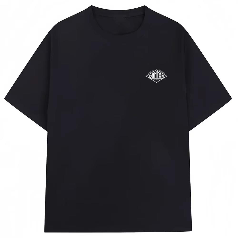 2026 New Summer Unisex Unisexs Pure Cotton Printing Tshirt Short Sleeve Tees Simple Solid Fashion Brand Casual Top Teess