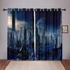 Future Cyberpunk City Sky On Sale Blackout Window Curtain for Bedroom Living Room Bathroom Kicthen Door High Shading New Pattern