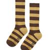 MARGESHERWOOD METAL STRIPE SOCKS_brown Stripe