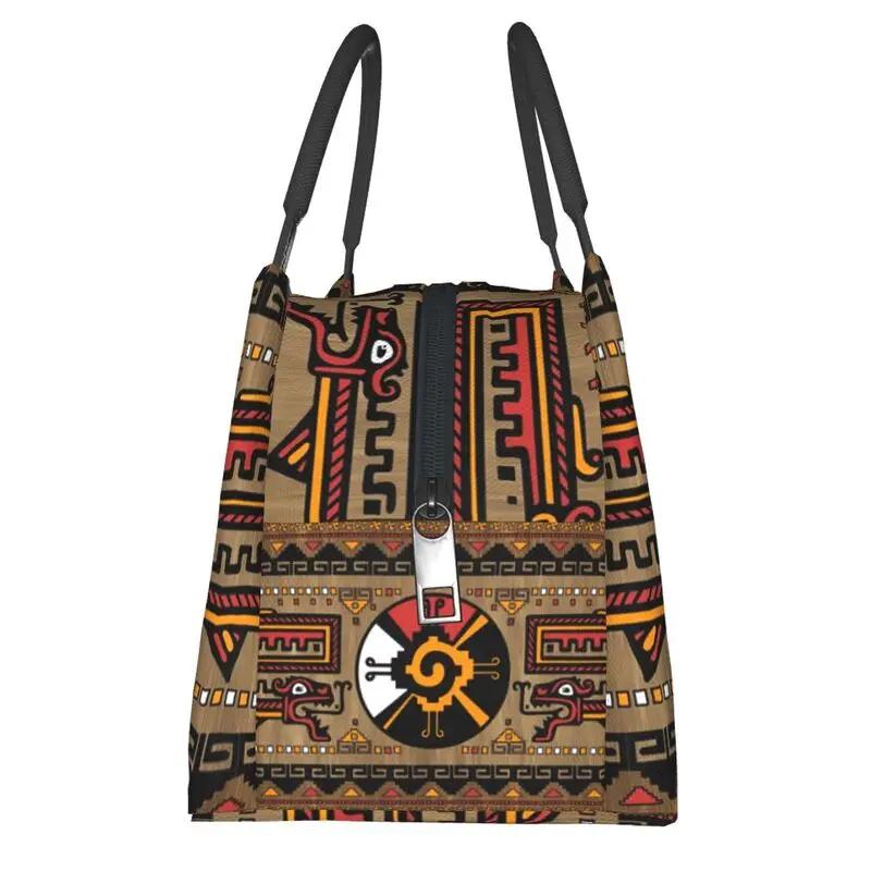 Изолированная сумка-тоут Hunab Ku Mayan Symbol для женщин, портативный термохолодильник, бенто-бокс для кемпинга и путешествий на открытом воздухе