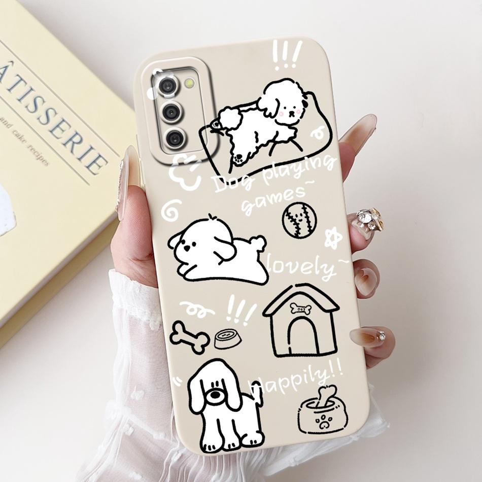 For Samsung Galaxy A03S A02S Cute Panda Rabbit Cartoon Soft Silicone Case For Samsung A02s A03s Camera Protective Phone Cases