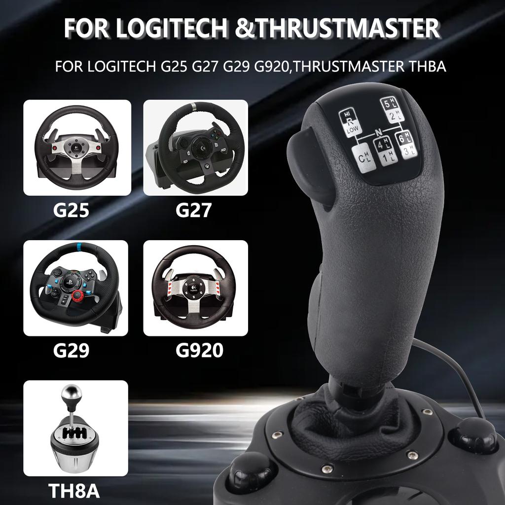 USB-ручка переключения передач для Logitech G923 G29 G27 G25 TH8A для ETS2 и ATS Scania Truck High Low Gear Simulator Shifter