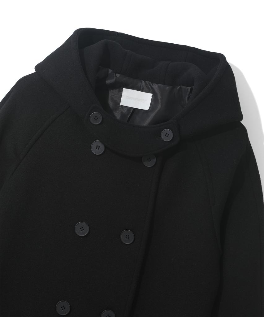CGP (Women) Double Button Long Coat - Black