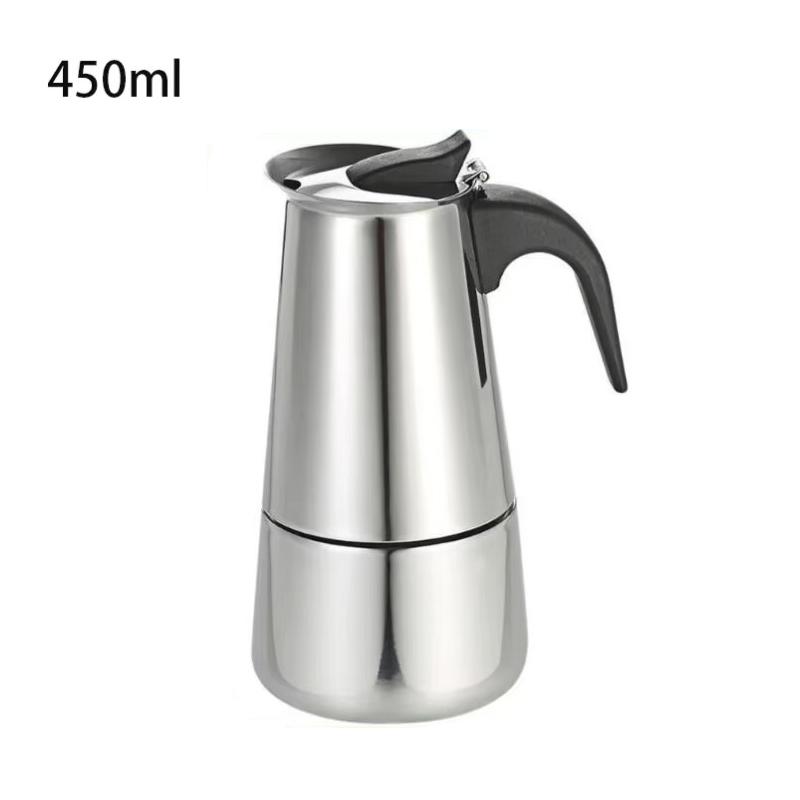 2/4/6/9 Cups Stainless Steel Coffee Maker Pot Moka Pot for Home Espresso Maker Cups Latte Percolator Stove Top Espresso Pots