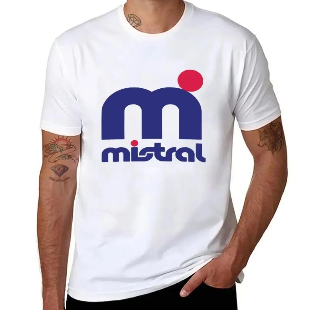 Мужская Женская Футболка для Серфинга Mistral Летняя Хлопковая Футболка Оверсайз Черная Футболка с Коротким Рукавом с Принтом Бренда Футболка Топ Одежда Homme