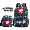 Рюкзаки для мужчин и женщин по играм Roblox, школьные сумки для студентов, маленькие сумки через плечо, пеналы, трехсекционные сумки для компьютеров, кампус