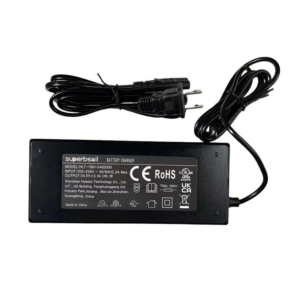 Original DC 5.5*2.1 CE Out Xi V8 Charger 54.6V 2A E Bike Parts Spare Parts Accessory for OUXI V8 Electric Bicycle