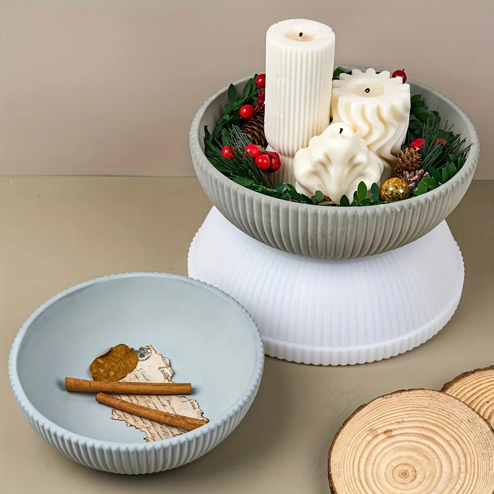 1 Ring Silicone Mould for Epoxy, Candle Making, Plaster Cement Succulent Planters, Decorative Pot Crafts, DIY Craftsmen Gifts