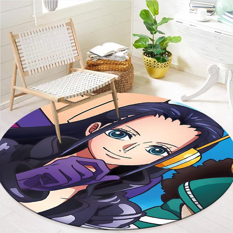 Nico Robin Round Area Rug Carpet Rug For Living Room Bedroom Sofa Playroom Decor Nonslip Floor Mat