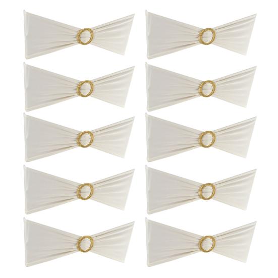 10 шт. Эластичные ленты на спинку стула, завязки для стульев, банты с пряжкой-слайдером для свадебной вечеринки, отелей, банкетного оформления