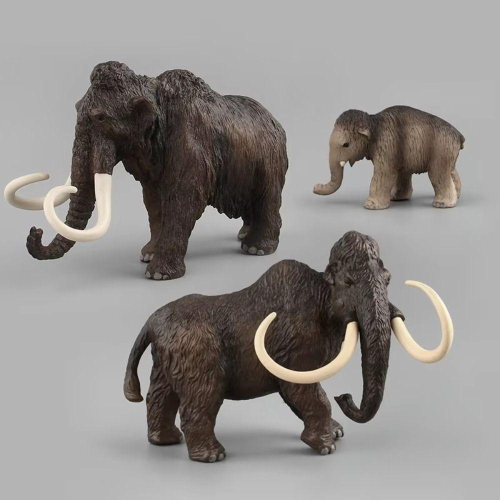 Collectible Simulation Elephant Action Figures Handmade Elephant Miniatures Figurine Children Toys