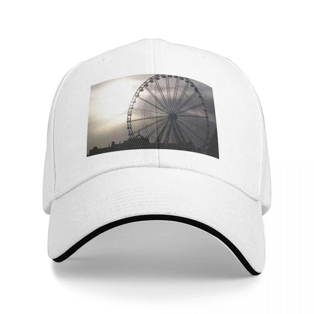 Ferris Wheel In Torquay Devon Baseball Cap Trucker Hat hard hat Women Hats Unisexs