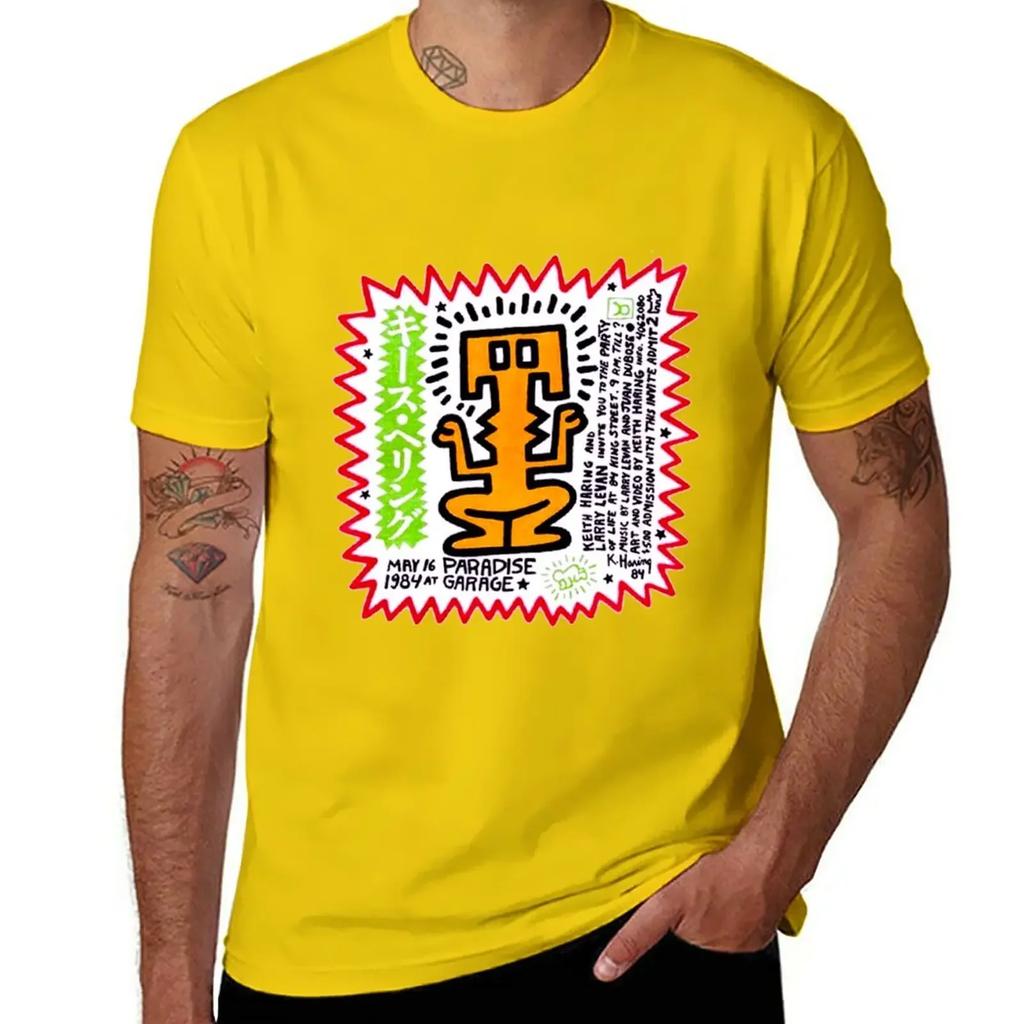 PARADISE GARAGE LARRY LEVAN PARTY OF LIFE FLIER T-Shirt vintage clothes boys whites mens graphic t-shirts anime