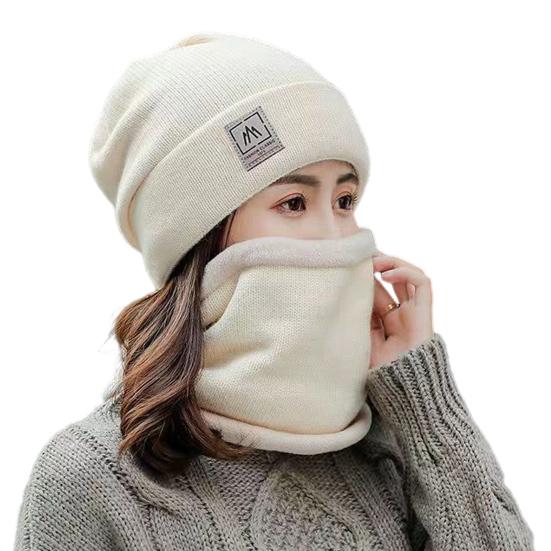 2 шт./комплект женская зимняя шапка-шарф Sert вязаная эластичная защита ушей без полей ветрозащитная