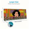 Retro Cartoon Girl Name Custom Name Large Size Mouse Pad Gaming Table Cushion Nonslip Laptop Tablet Big XXL Mat Mini PC Playmat With Lock edge