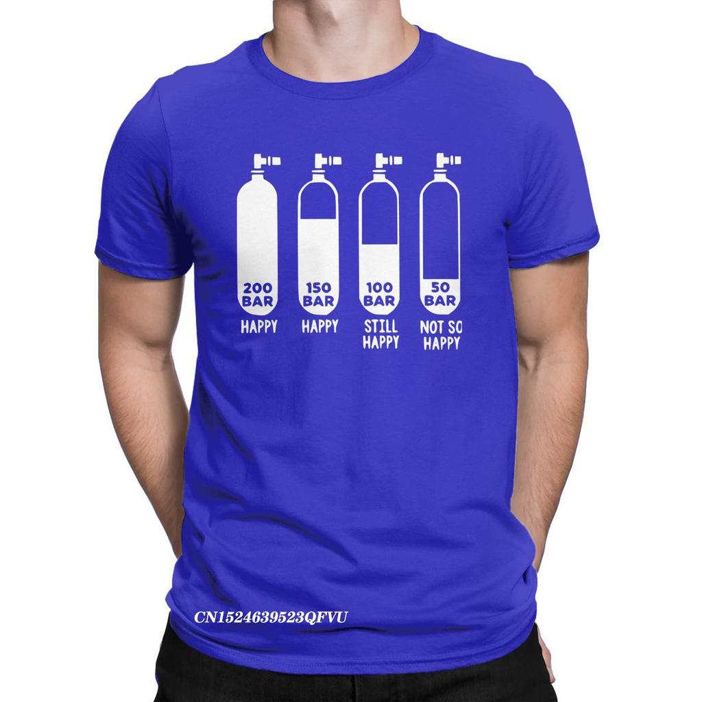 Мужская футболка Diving Divers 200 Bar Crazy Cotton Tees Harajuku Scuba Tshirt Round Gate Clothing Original