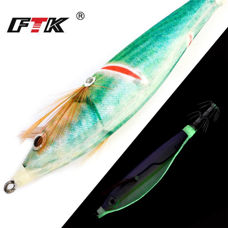 1 Piece of Artificial Luminous Shrimp Squid Jig Beating Fluorescent Fishing Bait Squid Bait Hard Pescal Fishing Accessories