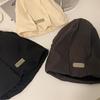 Duoduo Hats for Women In Autumn and Winter Big Head Circumference Showing Face Small Baotou Cold Hat Black Confinement Hat Trend
