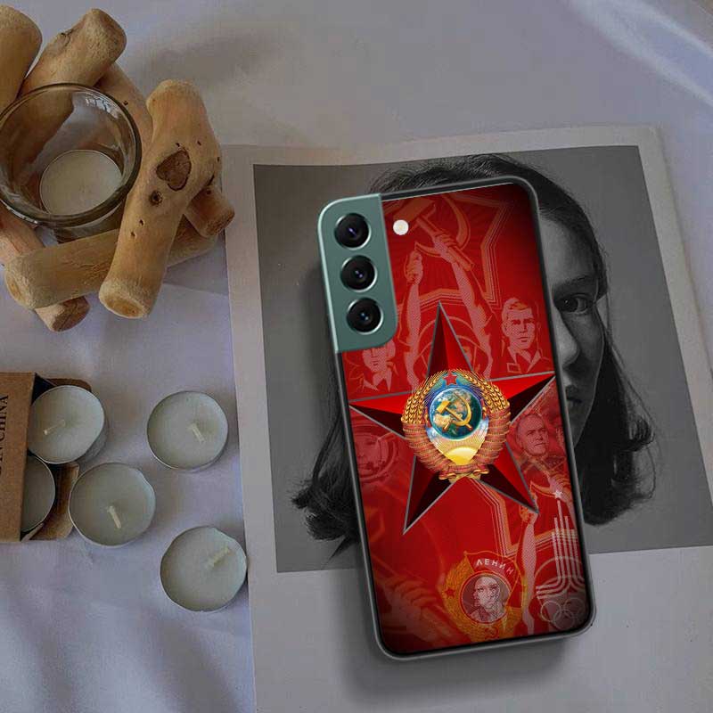 Чехол для телефона с изображением флага Советского Союза от lenin для Samsung A15 A25 A35 A55 Galaxy A70S A50S A30S A30 A40 A71 A51 A41 A31 A21 A11 A01 A20S A1