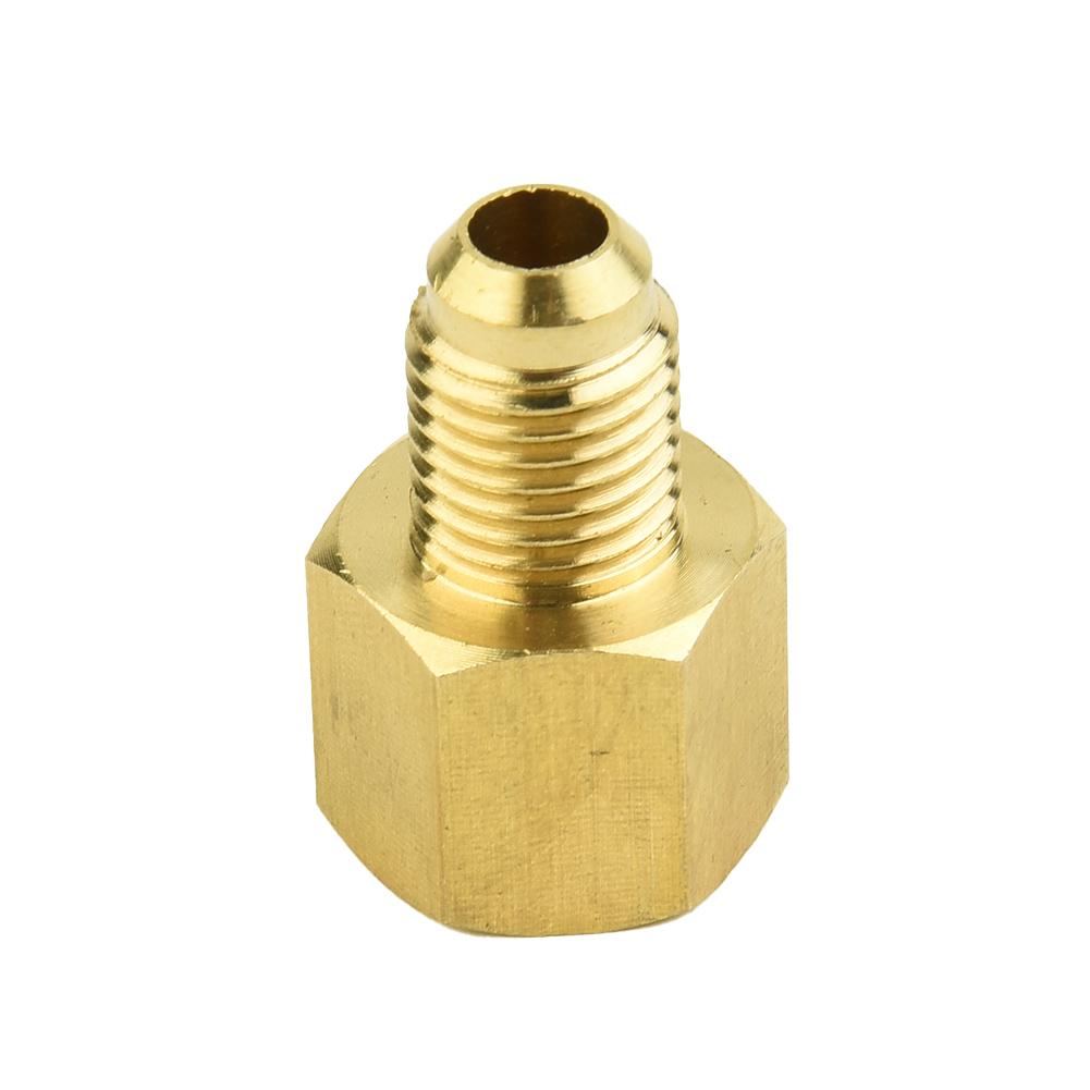 Адаптер R410a, Преобразует вакуумный разъем для заправки 5/16 SAE в 1/4 SAE, Изготовлен из латуни, для мини-сплит-систем HVAC, 2 шт.