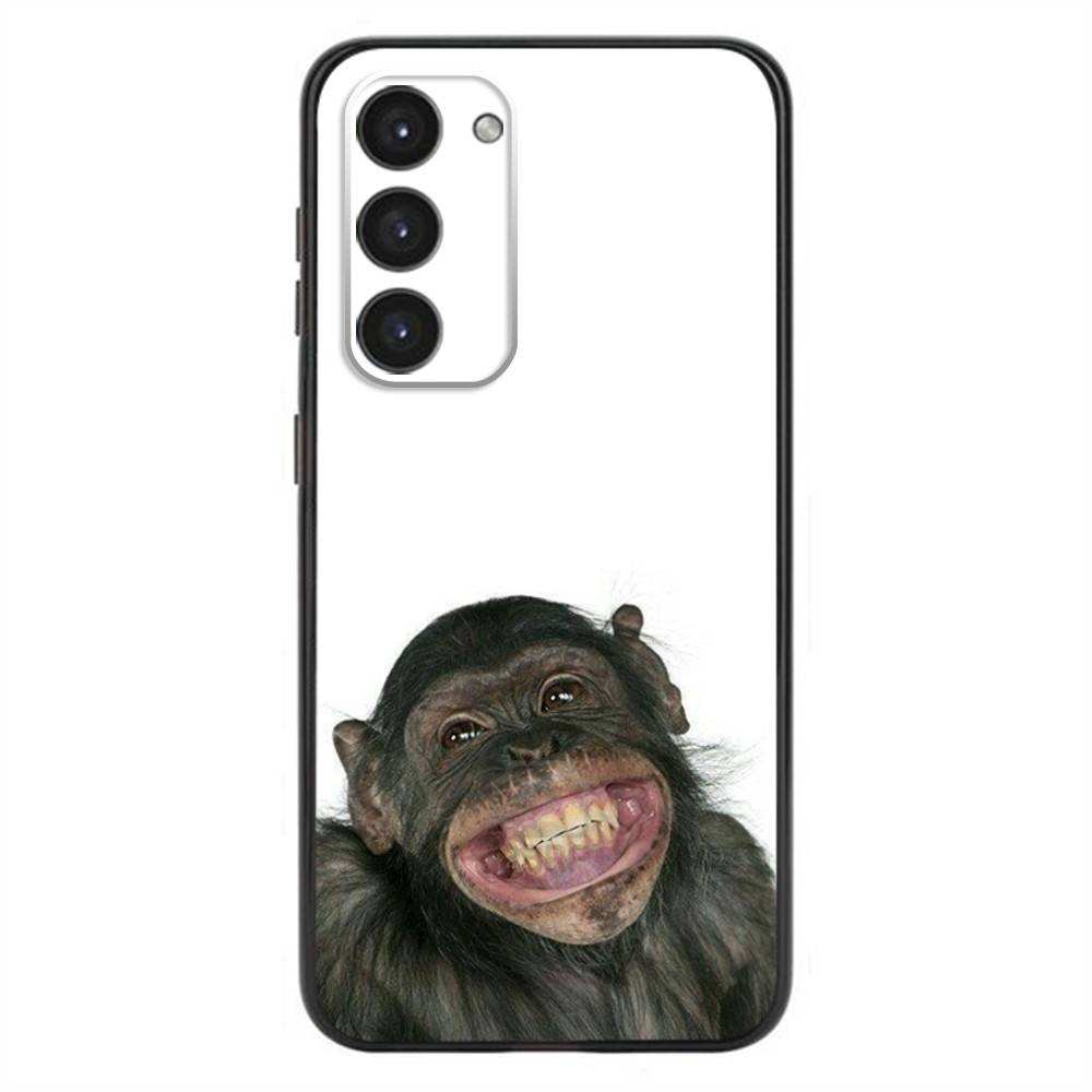 Monkey Sipping Caprisun Meme Phone Case For Samsung Galaxy A20,21s,22,31,32,52,53,72,73,80,91 Soft Liquid Silicone Black Cover