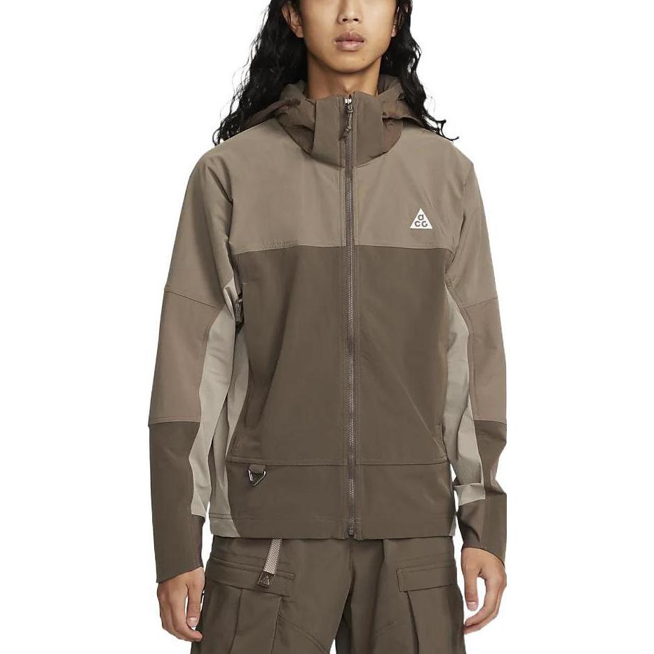 Nike Мужские куртки ACG Коричневые С капюшоном Умеренные Другие DH3104-004