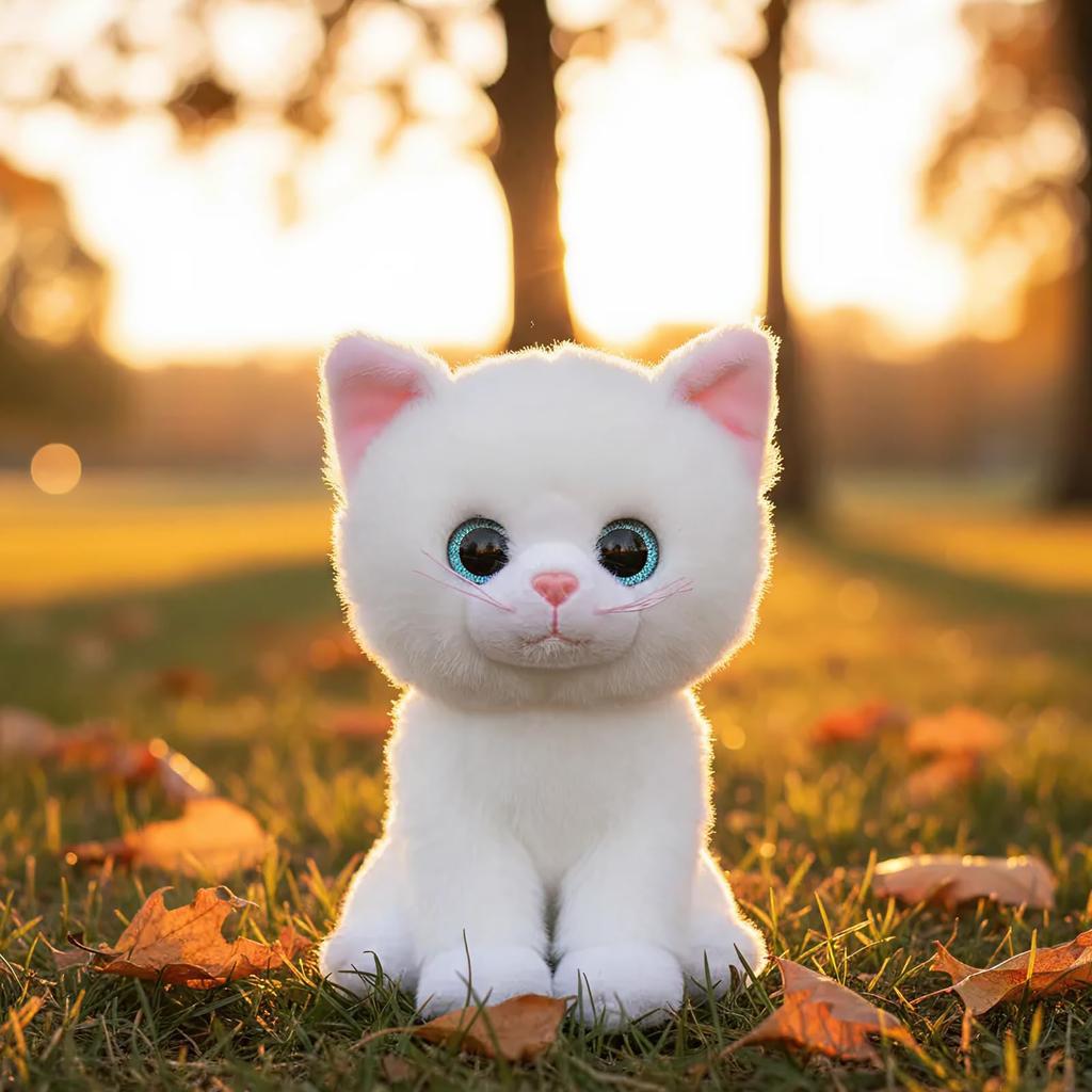 Плюшевая игрушка Ty Beanie Boo's Амелия, Кошка, Размер М, Прибл.. Ш8 x Г7 x В15 см, Артикул: 37377