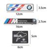 ljqvz9 Car Styling Emblem Aluminum Alloy Car Fender Trunk Badge Stickers For Bmw M E90 E60 F30 F10 E39 E36 F20 G30 G20 E87 E92 E91.