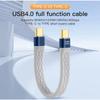 USB4.0 40 Гбит/с кабель для передачи данных PD 240 Вт быстрая зарядка USB C на Type C короткий кабель Powerbank зарядное устройство USB C 8K@60 Гц кабель для передачи данных