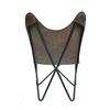 Handmade Leather Relax Butterfly Chair Living Room Chairs Brown