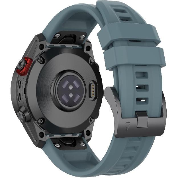 REYDA Силиконовый ремешок, совместимый с Garmin Fenix 8 47мм/E 47мм, 22мм быстросъемный ремешок для часов, мягкий дышащий силиконовый браслет, спортивный браслет
