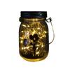 Солнечный светильник в банке Мейсона с солнечной панелью IP65 водонепроницаемый подвесной светильник для улицы Рождество Свадьба День рождения Сад Декор