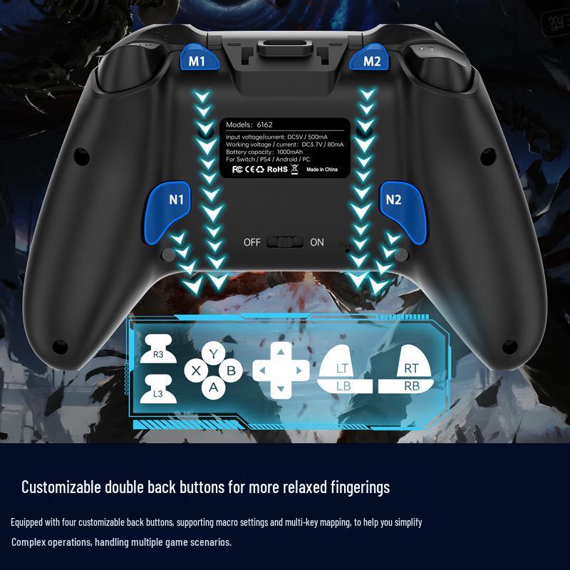 Универсальный игровой контроллер для киберспорта с RGB-подсветкой, интерфейсом Type-C, экраном, полной функциональностью и умным взаимодействием.