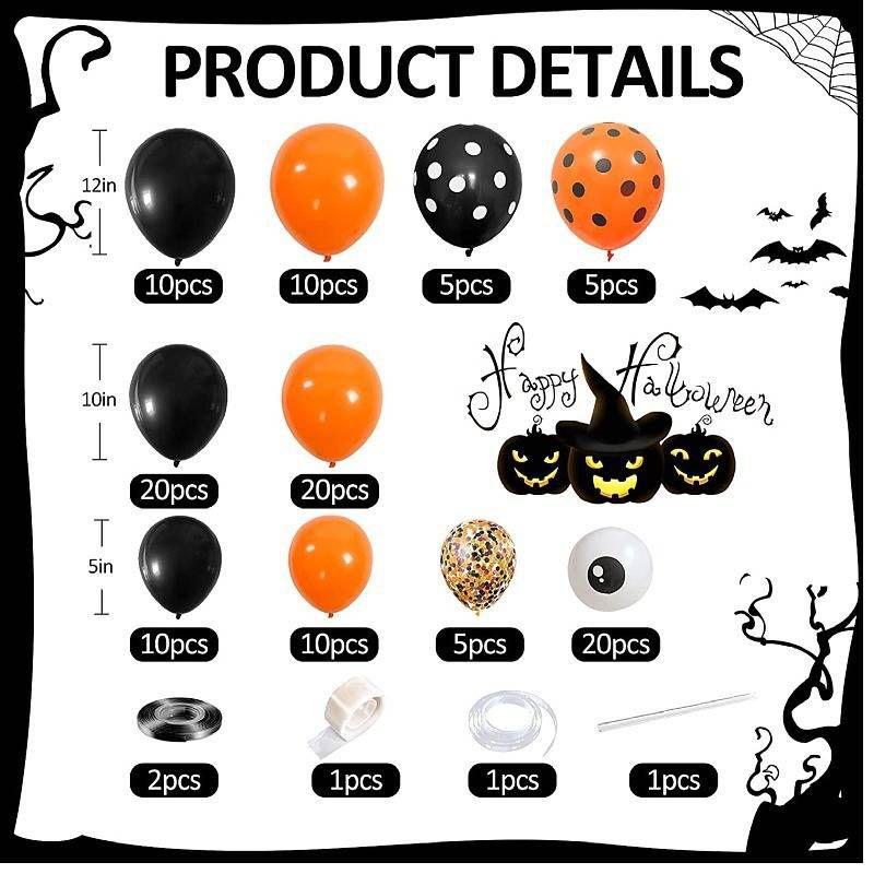 Thick And Durable Latex Halloween Balloons For Safe Use By Children