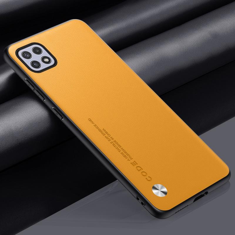 Роскошный чехол из искусственной кожи для Samsung Galaxy A22 5G, задняя крышка, матовый силиконовый противоударный защитный чехол для телефона Samsung A22 5G