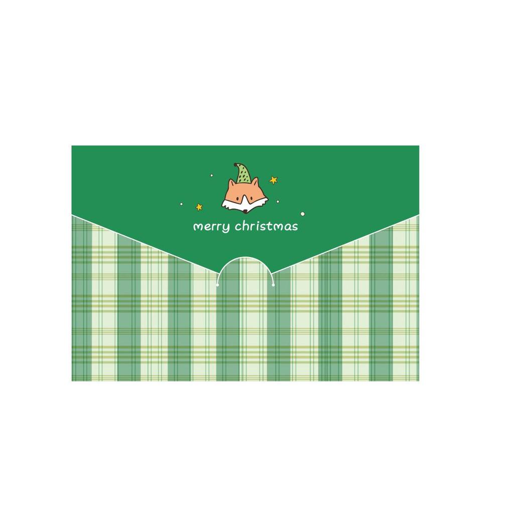 2025 Рождественская праздничная открытка с поздравлением и благодарностью с конвертом - Счастливого Рождества, благословение