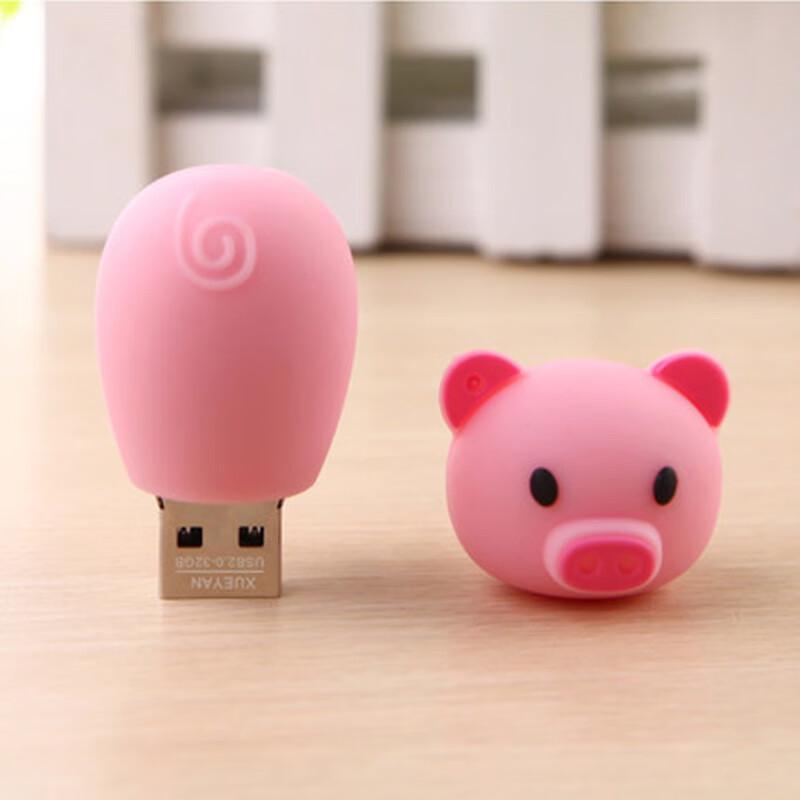 OLOEY Мультяшная свинка USB-флеш-накопитель с двойным интерфейсом
