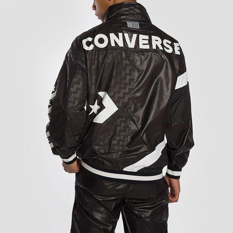 Converse Куртки Женские Черные Съемный Капюшон Умеренный Другое 10017653-A01