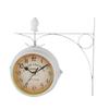 Retro Wall Clocks Double Side Living Room Mute Metal Home Decoration