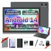 FEONAL Android 14 Планшет WiFi 6 Планшет Планшет 10 дюймов Модель TF Расширение 8 Core CPU 6 Модель ПК Высокая емкость Android 14 Планшет защитный