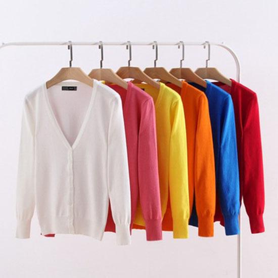 European and American Autumn Women's Thin Sweater Women's Knit Sweater Cardigan Shawl Long Sleeve V-neck Short Coat