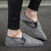 Горячая Распродажа Классические мужские белые мокасины ручной работы Slip-On Shoes Мужские удобные дышащие парусиновые туфли на плоской подошве Мужская ленивая повседневная обувь