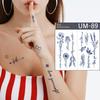 2-week Lasting Tattoo Sticker, Invisible, Long-lasting Semi-permanent Henna Tattoo Sticker, 1 Piece, UM-89