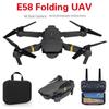 Складной дрон E58 4K HD: Четырехосный WiFi пульт дистанционного управления воздушная игрушка