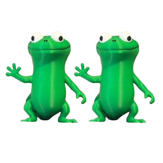 Декорация-мем с ящерицей, напечатанная на 3D-принтере, забавная фигурка ящерицы, стоящая зеленая ящерица для декора дома, офиса, стола, спальни, полки