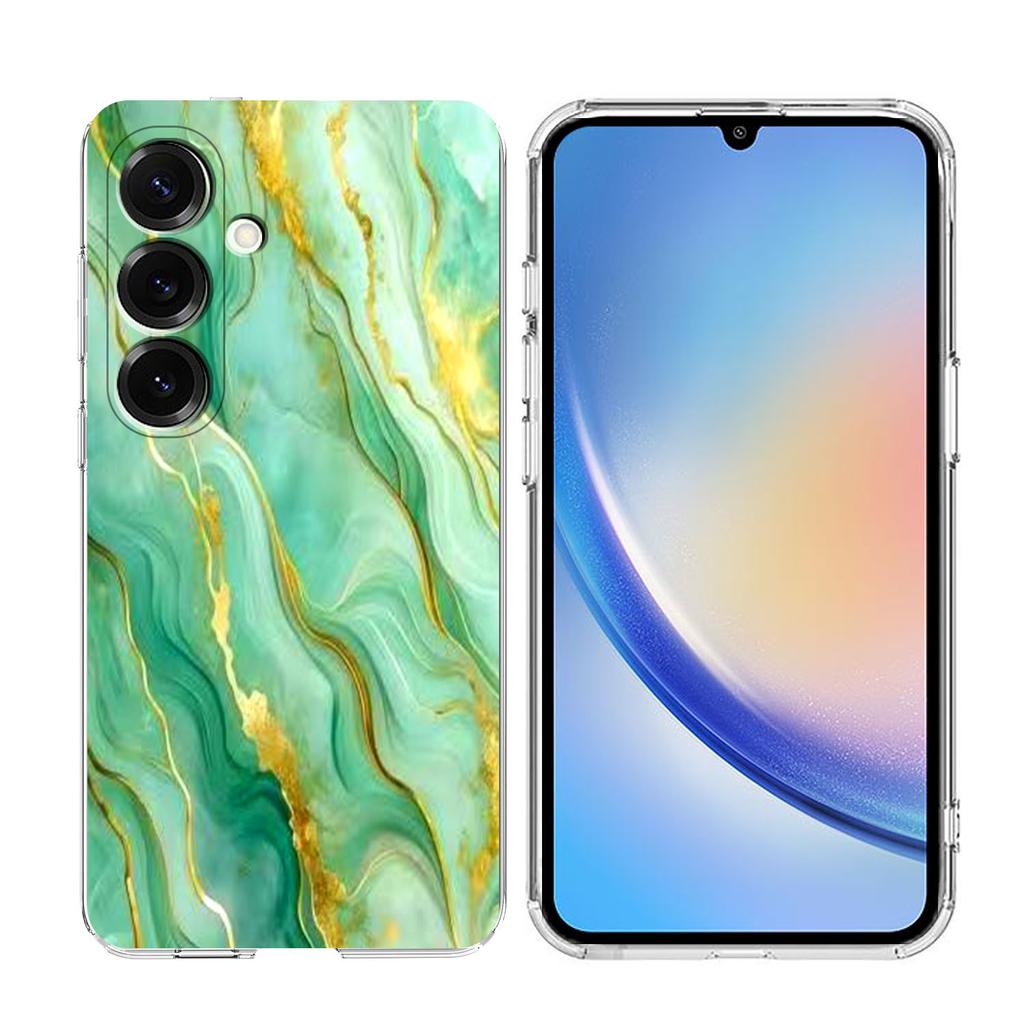 For Samsung Galaxy A34 5G Case Marble Pattern Printing Soft TPU Phone Cover